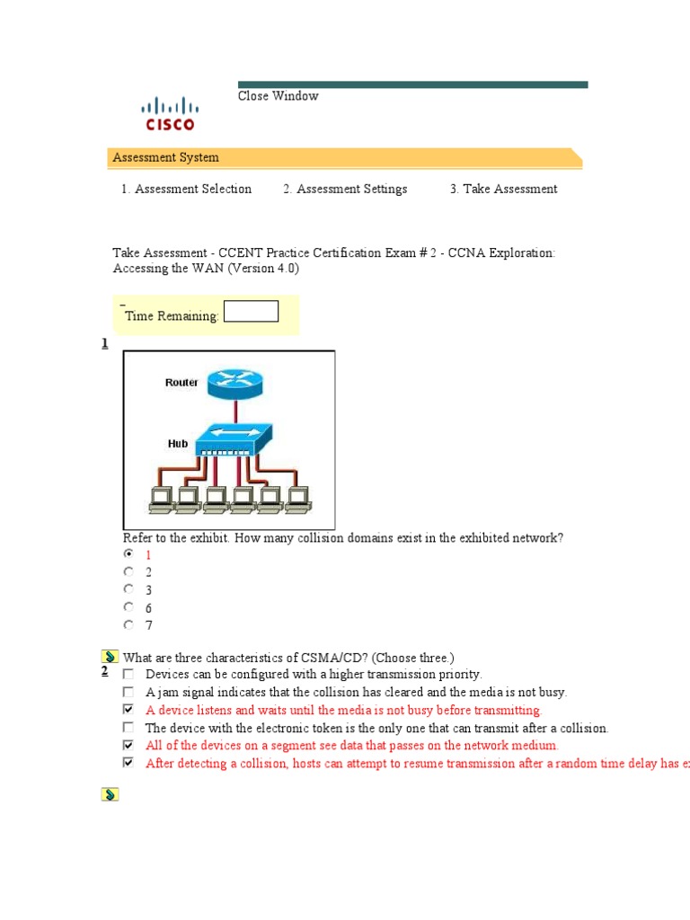 CCENT Practice Exam: WAN Access | PDF