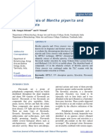 HPTLC Analysis of Mentha Piperita Andcitrus Sinensis PDF