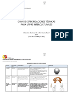 GUIA de ESPECIFICACIONES TÉCNICAS de UTPRs Guia - Especificaciones - Utprs - Interculturales - Mayo - 2015