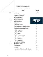 Pneumatic System Table of Contents