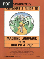 Compute's Beginners Guide To Machine Language On The IBM PC and PCJR PDF