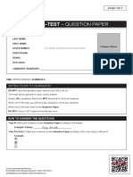 Listening Sample Test 1 Question Paper PDF