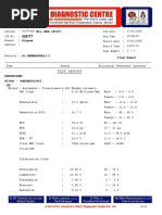 Mantoux Test Report - Positive Result | PDF | Tuberculosis | Animal ...
