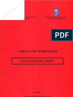 Tableau de Bord Social (TBS) 2002 : Secteur Education