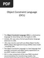 Lect 12 Object Constraint Language OCL