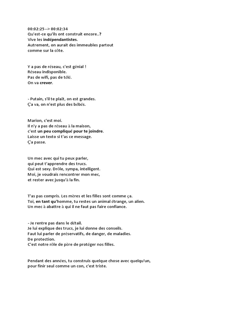 Un Moment D Egarement Dialogues Citations Pdf