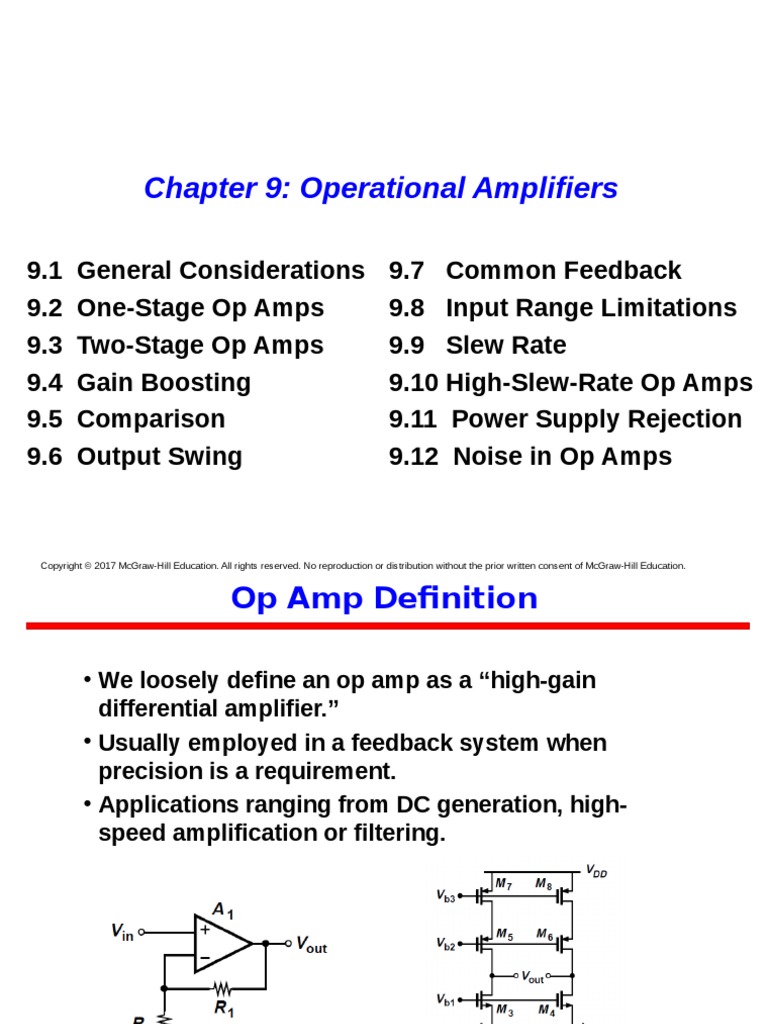 Chapter 09 | PDF | Amplifier | Operational Amplifier