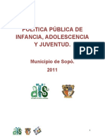 Politica Publica de Infancia y Adolescencia Sopo PDF