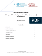 Programa General Curso Liderazgo Enfermeria CVSP 2017