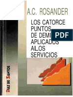 Los Catorce Puntos de Deming Aplicados A Los Servicio