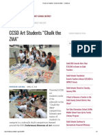 Cobbcast: CCSD Art Students "Chalk The Zma"