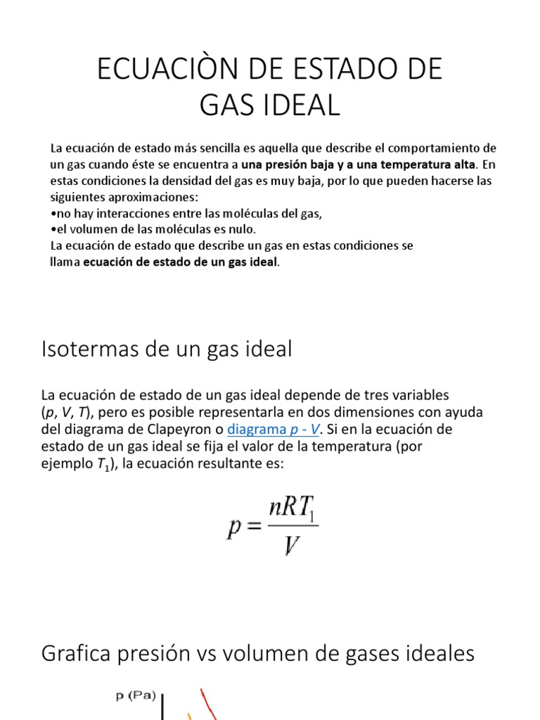 Gas Ideal | PDF | Métodos y materiales de enseñanza