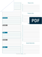 Cobalt Weekly Overview Planner PDF