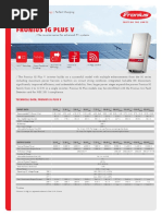 Fronius IG Plus V Inverter-Datasheet