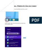 User Instructions - Windows 8.1 Cisco Any Connect: Right Click On The Windows Icon (Start Button) and Click On Search