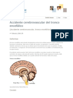 Accidente Cerebrovascular Del Tronco Encefálico ACV