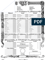 Character Sheet: Sorcerer Crusade