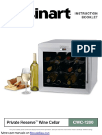 Private Reserve Wine Cellar: Instruction Booklet