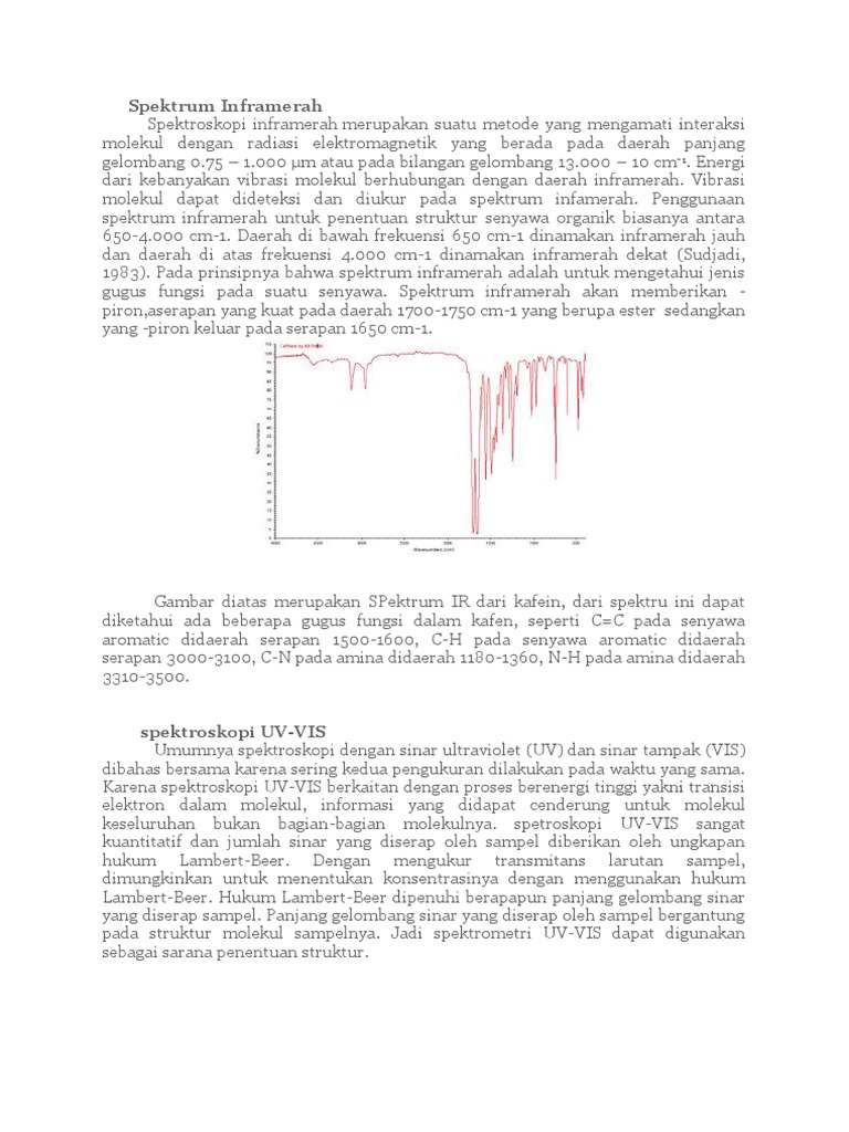 Spektrum Inframerah | PDF