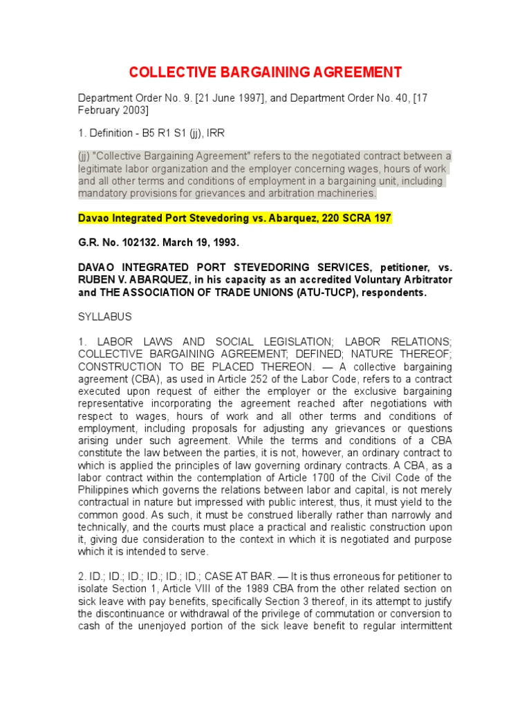 Collective Bargaining Agreement Pdf Collective Bargaining Strike Action