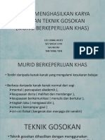 Menggambar Murid Berkeperluan Khas Teknik Gosokan