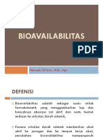 Biofarmasi - Bioavailabilitas & Bioekivalensi PDF