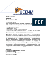 Requisitos de ingreso y carreras de la UPNFM