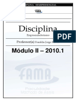 Apostila Empreendedorismo Módulo II NOVO PDF