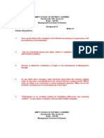 Assignment - Management Function & Behavior