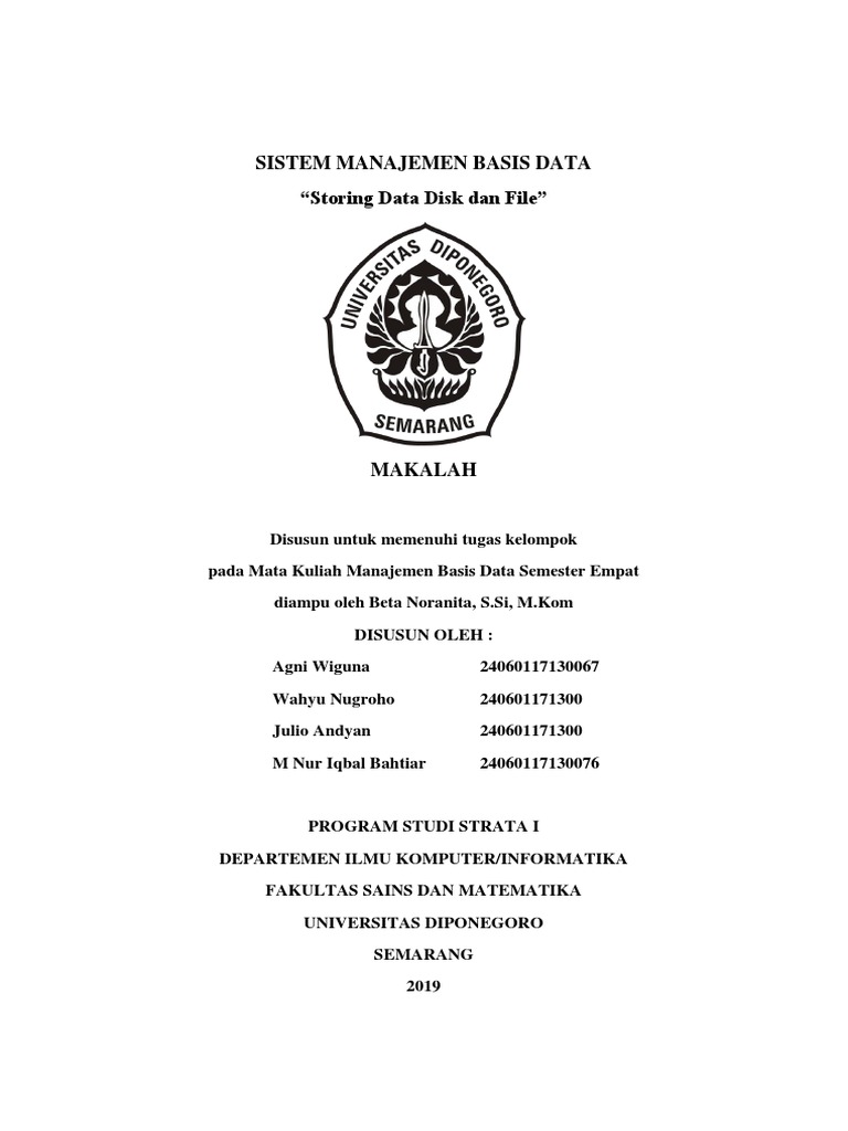 Pengertian Storing dalam SMBD | PDF | Komputer
