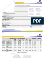 Ficha Técnica Luminaria Panel LED - V2 PDF