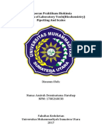 Laporan Praktikum Biokimia Introduction of Laboratory Tools (Biochemistry) Pipetting and Scales