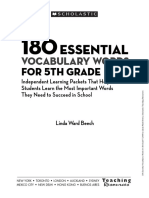 Vocabulary Words For 5th Grade - Scholastic PDF