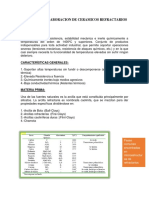 Procesos de Elaboracion de Ceramicos Refractarios