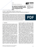 Determination of the optimal installation site and capacity of battery energy storage system in distribution network integrated with distributed generation.pdf