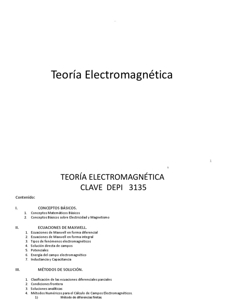 Tem 2018 1 PDF | PDF | Campo eléctrico | Ecuaciones de Maxwell