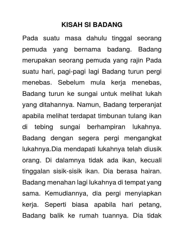 Esaimen 3 Kisah Si Badang Pdf