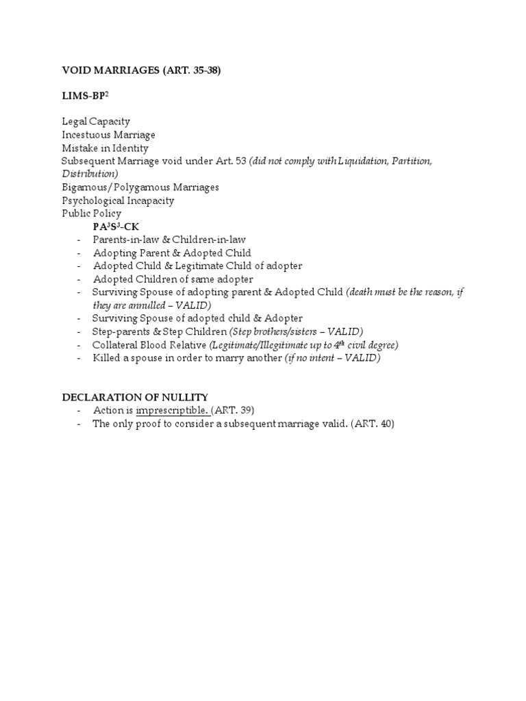 Civil Review Family Code PDF