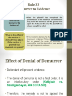 When Is The Proper Time To File Demurrer To Evidence?