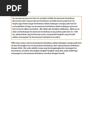 Kesantunan Bahasa Dalam Perundangan Malaysia Pdf