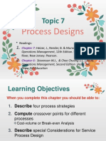 Process Designs: Topic 7