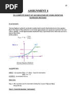 Newton Raphson Method