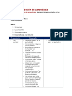 Sesión de Aprendizaje-Tutoría