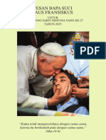 HOSS 2019 - Booklet Pesan Paus - Liturgi - Doa