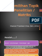 Pemilihan Topik Penelitian