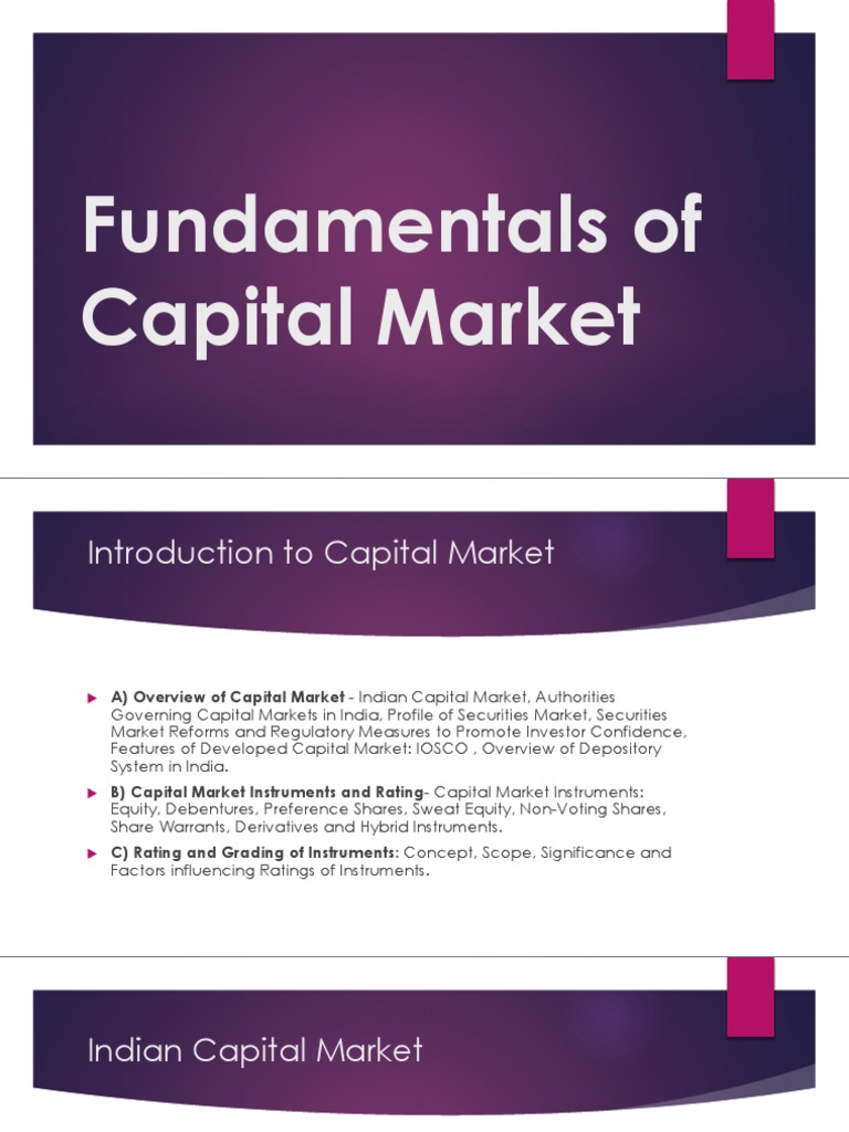 Fundamentals of Capital Market | PDF | Financial Markets | Investing