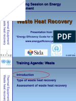 Waste Heat Recovery: Training Session On Energy Equipment
