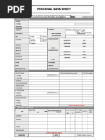 Personal Data Sheet: Filipino Dual Citizenship by Birth by Naturalization