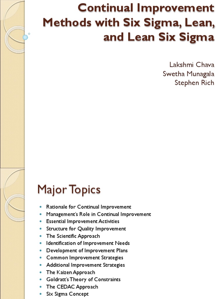 Six Sigma and Lean Operations | PDF | Lean Manufacturing | Six Sigma