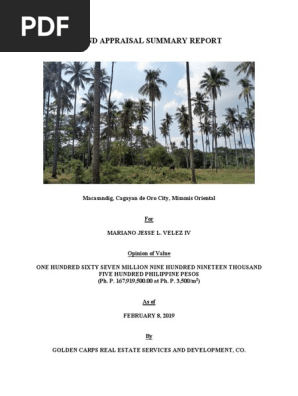 Sample Land Appraisal